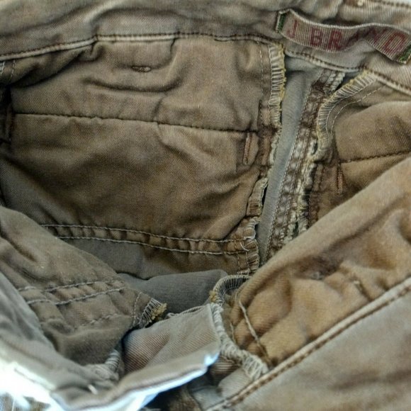 J Brand 1229K Houlihan Skinny Cargo Pant Size 25 Ankle Zippers Light Brown Khaki - Picture 7 of 10